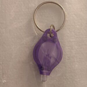 Purple Keychain Key Chain Light--See in the dark--Find a lock easier Zipper Pull